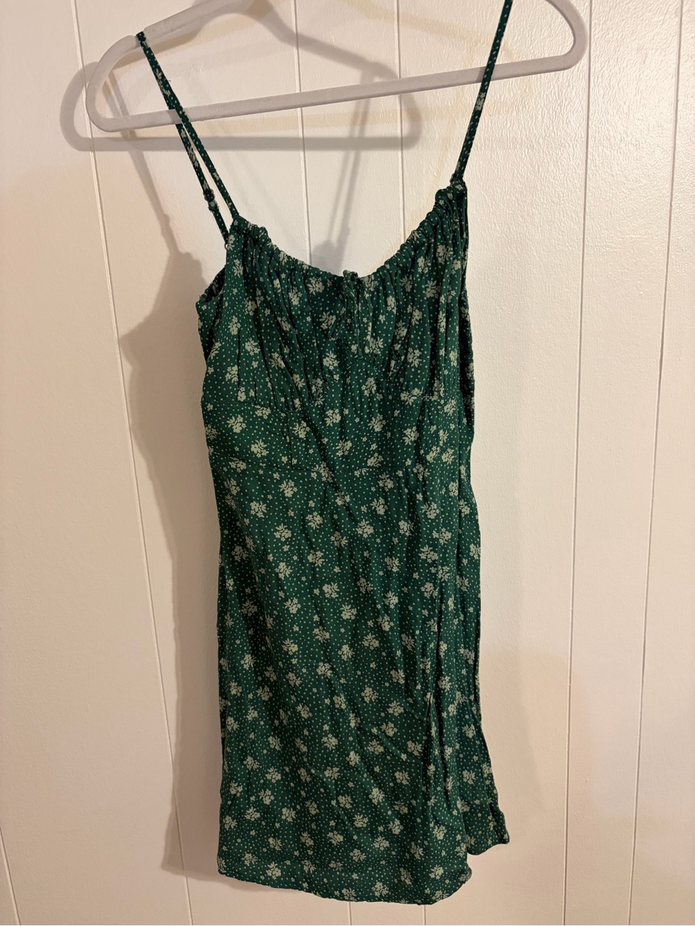 Billabong Green Floral Drawstring Dress